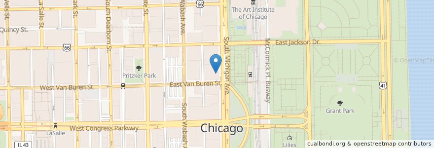 Mapa de ubicacion de Fontano's Pizza and Subs en アメリカ合衆国, イリノイ州, シカゴ.