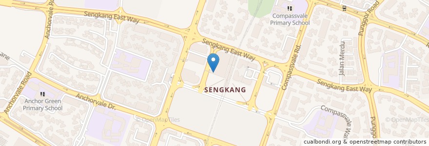 Mapa de ubicacion de Shi Li Fang en Singapura, Northeast.