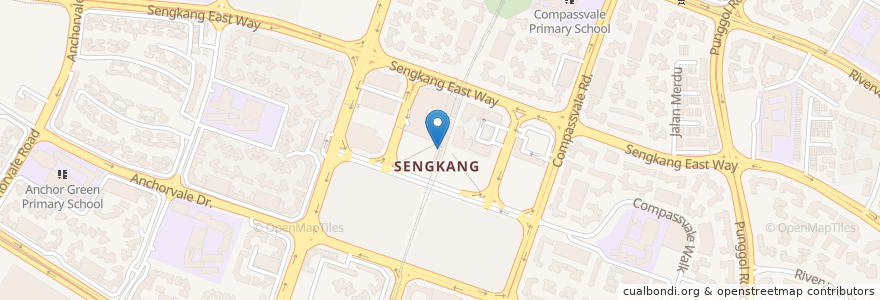 Mapa de ubicacion de SAM en 싱가포르, Northeast.