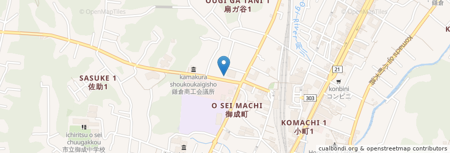Mapa de ubicacion de HAPPY DELI en 日本, 神奈川県, 鎌倉市.