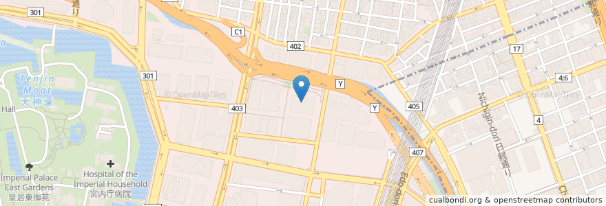 Mapa de ubicacion de かっぽうぎ 大手町フィナンシャルシティ店 en Jepun, 東京都, 千代田区.