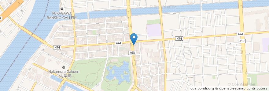 Mapa de ubicacion de いろはにほへと en Japan, Tokyo, Koto.
