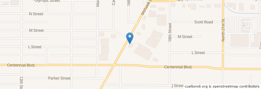 Mapa de ubicacion de Umpqua Bank en United States, Oregon, Lane County, Springfield.