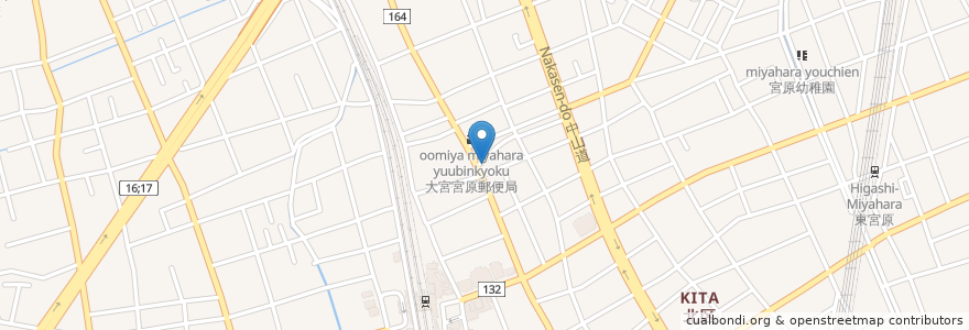 Mapa de ubicacion de さいたま市消防団宮原分団 en Japão, 埼玉県, さいたま市, 北区.