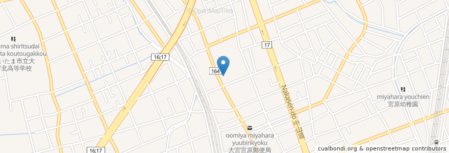 Mapa de ubicacion de ウエルシアさいたま宮原4丁目店 en اليابان, 埼玉県, さいたま市, 北区.