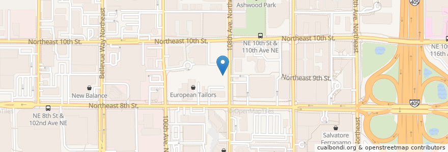 Mapa de ubicacion de Sam’s Tavern en Estados Unidos De América, Washington, King County, Bellevue.