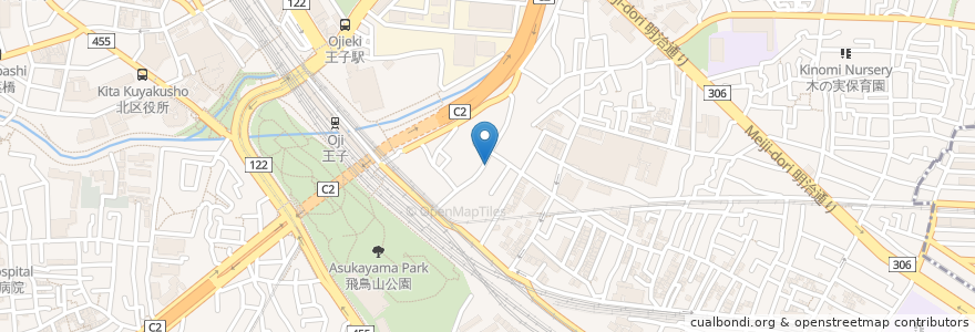 Mapa de ubicacion de 立ち呑みラーメンバル ZAGINZA en 日本, 東京都, 北区.