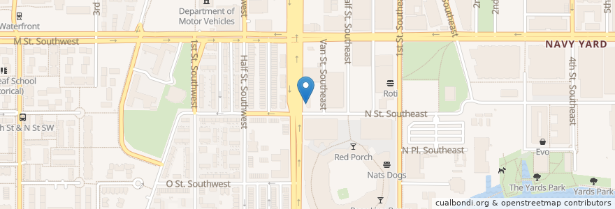 Mapa de ubicacion de Walter's Sports Bar en United States, District Of Columbia, Washington.