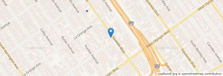 Mapa de ubicacion de SushiStop Sawtelle North en Vereinigte Staaten Von Amerika, Kalifornien, Los Angeles County, Los Angeles.