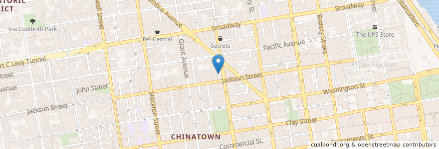 Mapa de ubicacion de Chong Qing Xiao Mian en Соединённые Штаты Америки, Калифорния, Сан-Франциско, San Francisco.