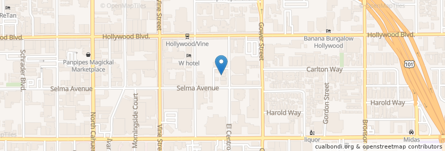 Mapa de ubicacion de Good Times at Davey Wayne's en Estados Unidos Da América, Califórnia, Los Angeles County, Los Angeles.
