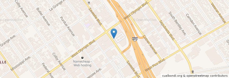 Mapa de ubicacion de SushiStop Sawtelle South en Amerika Birleşik Devletleri, Kaliforniya, Los Angeles County, Los Angeles.