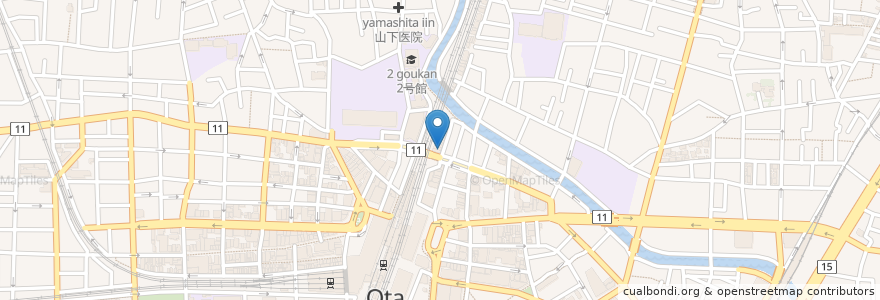 Mapa de ubicacion de ラーメン大 en Japón, Tokio, Ota.