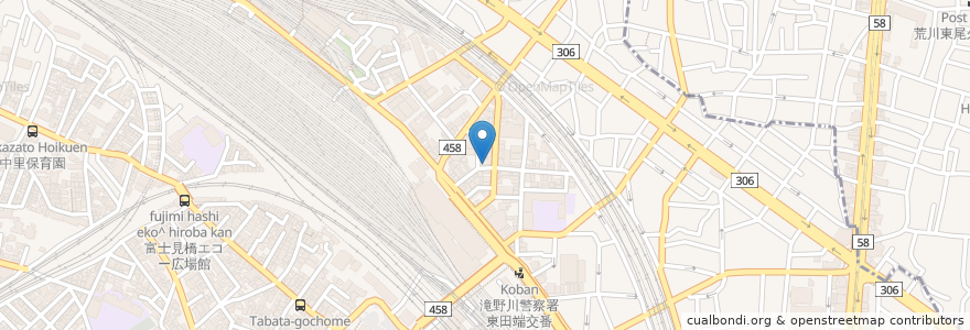 Mapa de ubicacion de Beard en 日本, 东京都/東京都, 北区.