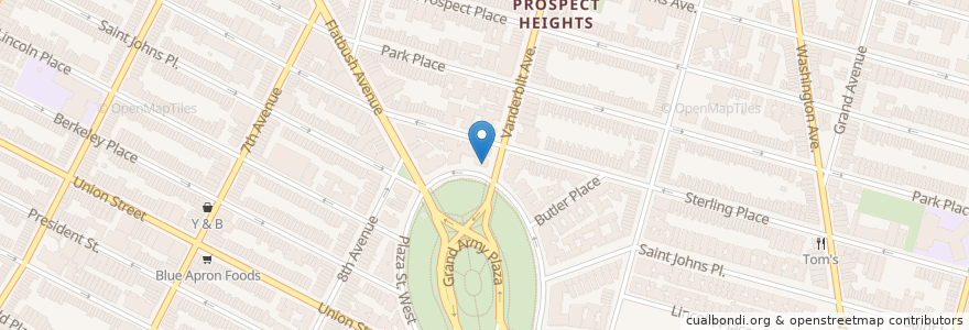 Mapa de ubicacion de Brenner Dental of Park Slope en Estados Unidos Da América, Nova Iorque, New York, Brooklyn.
