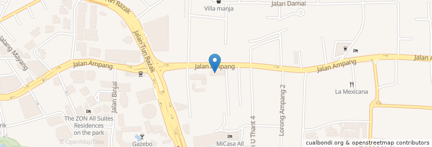 Mapa de ubicacion de KL City Dentist en Malesia, Selangor, Kuala Lumpur.