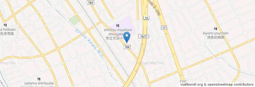Mapa de ubicacion de JAさいたま宮原支店 en اليابان, 埼玉県, さいたま市, 北区.
