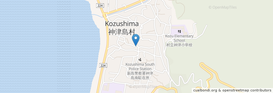 Mapa de ubicacion de HAPPY TURN en Japan, Tokio, 大島支庁, 神津島村.