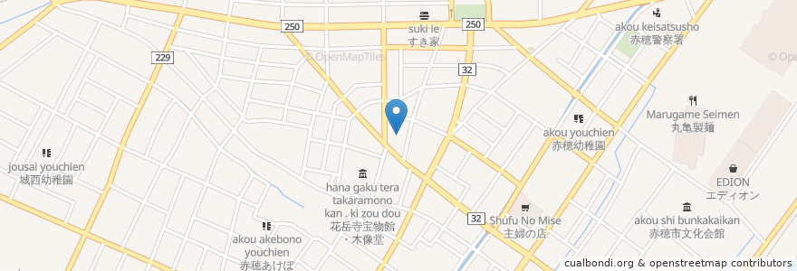 Mapa de ubicacion de 妙慶寺 en 일본, 효고현, 赤穂市.
