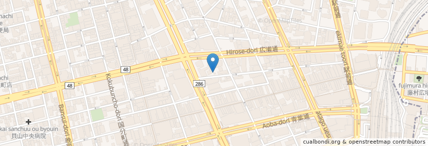 Mapa de ubicacion de ENOTRIA UNO en Japon, Préfecture De Miyagi, 仙台市, 青葉区.