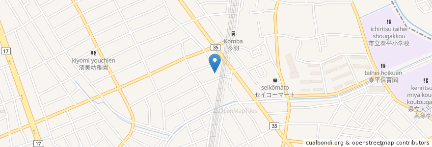 Mapa de ubicacion de 今羽保育園 en Japão, 埼玉県, さいたま市, 北区.