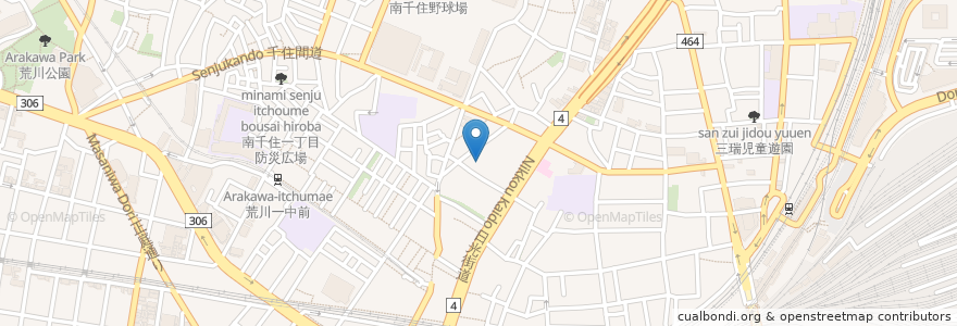 Mapa de ubicacion de 円通寺 en اليابان, 東京都.