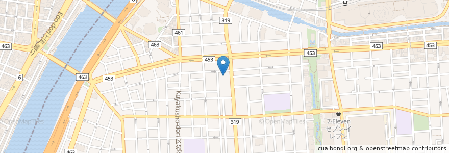 Mapa de ubicacion de 楽々亭 en Jepun, 東京都, 墨田区.