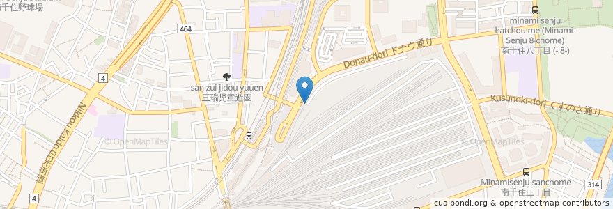 Mapa de ubicacion de すし銚子丸 en 日本, 東京都.