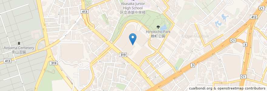 Mapa de ubicacion de Le Pain Quotidien en Japón, Tokio, Minato.