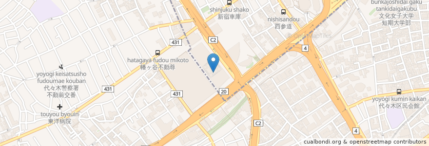 Mapa de ubicacion de Le Pain Quotidien en Япония, Токио, Сибуя.