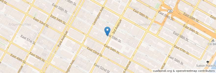 Mapa de ubicacion de Chipotle en 美利坚合众国/美利堅合眾國, 纽约州 / 紐約州, 纽约, 纽约县, Manhattan, Manhattan Community Board 6.