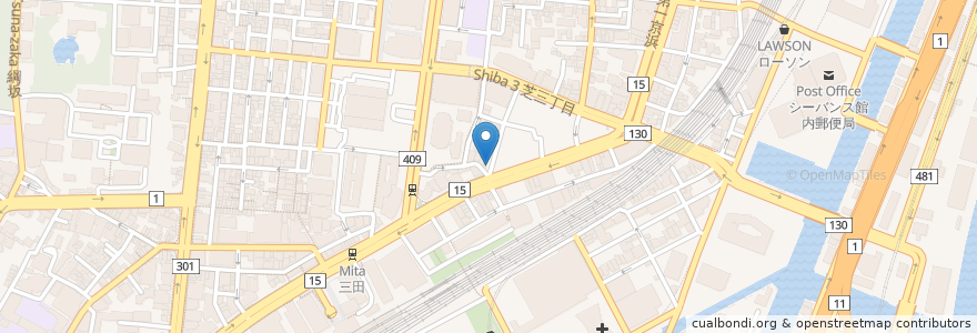 Mapa de ubicacion de みやじ en 日本, 東京都, 港区.