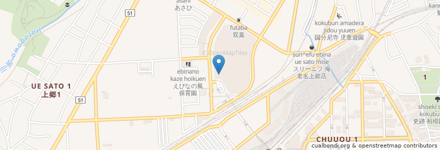 Mapa de ubicacion de 静岡中央銀行 en اليابان, كاناغاوا, 海老名市.