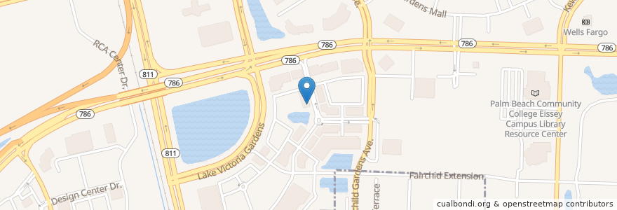 Mapa de ubicacion de Newk’s Eatery en Соединённые Штаты Америки, Флорида, Palm Beach County, Palm Beach Gardens.