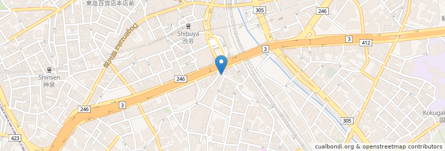 Mapa de ubicacion de 郵便ポスト en 일본, 도쿄도, 시부야구.