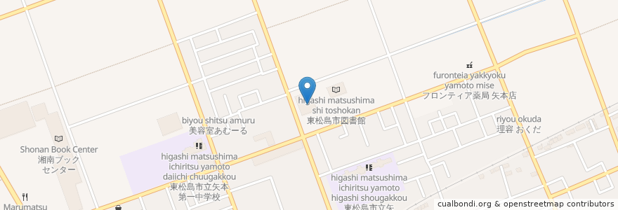 Mapa de ubicacion de 東松島市コミュニティセンター en 日本, 宮城県, 東松島市.