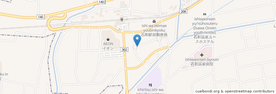 Mapa de ubicacion de 駅レンタカー 石和温泉営業所 en 日本, 山梨県, 笛吹市.