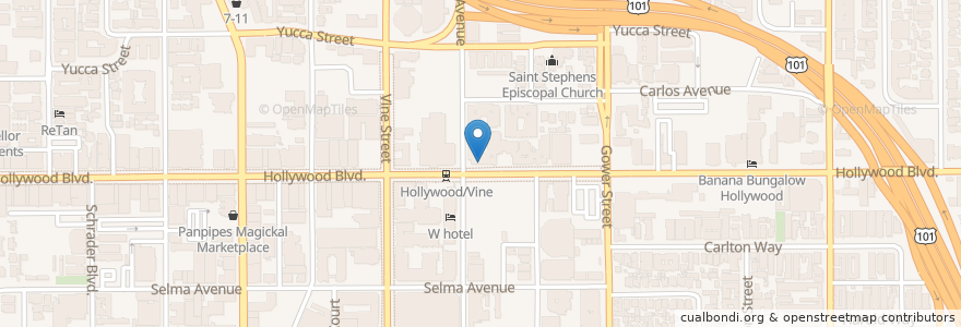 Mapa de ubicacion de CVS Pharmacy en United States, California, Los Angeles County, Los Angeles.