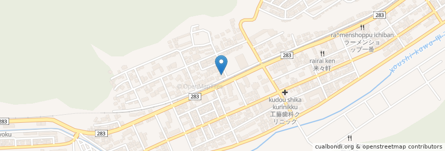 Mapa de ubicacion de TAKASAWA ANIMAL HOSPITAL en Japan, Iwate Prefecture, Kamaishi.