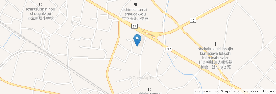 Mapa de ubicacion de おふろCafe;BIVOUAC en Japan, Präfektur Saitama, 熊谷市.