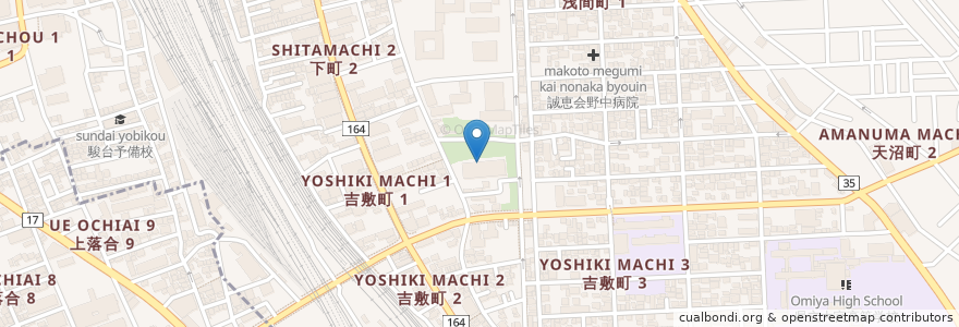 Mapa de ubicacion de 大宮区役所 en Japan, Präfektur Saitama, Saitama, 大宮区.