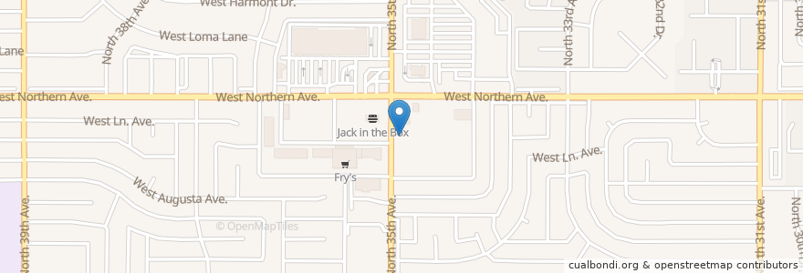 Mapa de ubicacion de O'Brien's Sports Pub en Stati Uniti D'America, Arizona, Maricopa County, Phoenix.