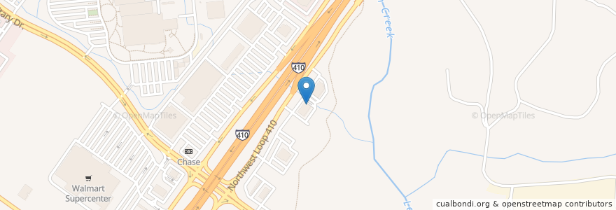Mapa de ubicacion de Wok Inn en Stati Uniti D'America, Texas, Bexar County, San Antonio.