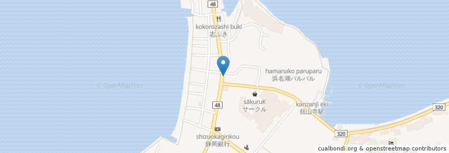 Mapa de ubicacion de Sun beach en ژاپن, 静岡県, 浜松市, 西区.
