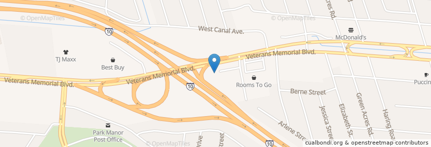 Mapa de ubicacion de Discount Zone en 미국, 루이지애나, Jefferson Parish, Metairie.