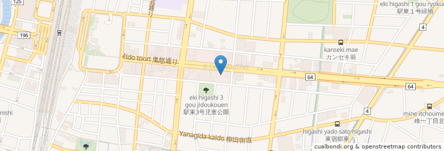 Mapa de ubicacion de パーク東宿郷 en Jepun, 栃木県, 宇都宮市.