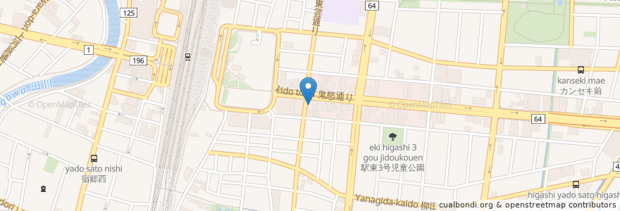 Mapa de ubicacion de タイムズ en اليابان, 栃木県, 宇都宮市.