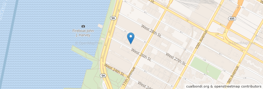 Mapa de ubicacion de Centre for Social Innovation en Estados Unidos Da América, Nova Iorque, New York, New York County, Manhattan, Manhattan Community Board 4.