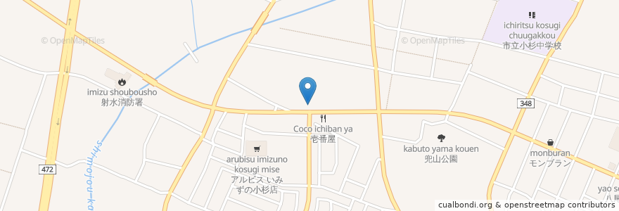 Mapa de ubicacion de ラーメンの味楽 en اليابان, 富山県, 射水市.