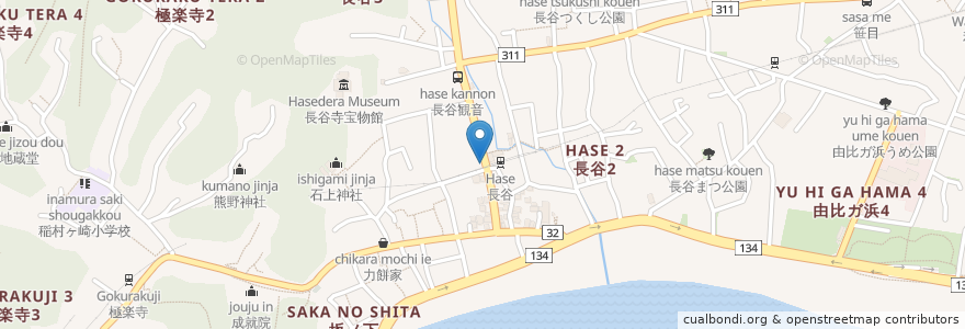 Mapa de ubicacion de 早川薬局 en 日本, 神奈川県, 鎌倉市.